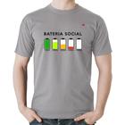 Camiseta Algodão Bateria Social - Foca na Moda