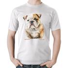 Camiseta Algodão Bulldog-Inglês - Foca na Moda