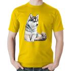 Camiseta Algodão Cachorro Husky Siberiano - Foca na Moda