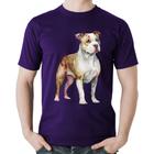 Camiseta Algodão Cachorro Pitbull - Foca na Moda