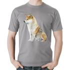 Camiseta Algodão Cachorro Shiba Inu - Foca na Moda