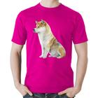 Camiseta Algodão Cachorro Shiba Inu - Foca na Moda