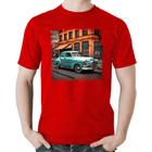 Camiseta Algodão Carro retrô na cidade - Foca na Moda