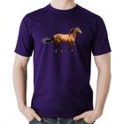 Camiseta Algodão Cavalo Correndo - Foca na Moda