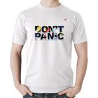 Camiseta Algodão Don't panic - Foca na Moda