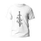 Camiseta Algodão Estampa Cristã Unissex Spirit Sword