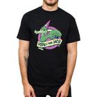 Camiseta Algodao Estampada Masculina Jacaré Frase Vodu é Pra Jacu Basica