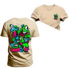 Camiseta Algodão Estampada Unissex Nexstar Varias Cores Porneit Frente Costas