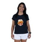 Camiseta Algodao Feminina Estampada Frase Mais Cerveja Por Favor Com Abridor De Garrafa Gola Redonda