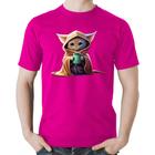 Camiseta Algodão Gato Jedi - Foca na Moda