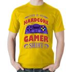 Camiseta Algodão Hardcore Gamer - Foca na Moda