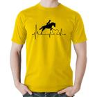 Camiseta Algodão Hipismo Batimentos Cardíacos - Foca na Moda