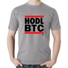 Camiseta Algodão Hodl BTC - Foca na Moda