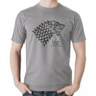 Camiseta Algodão House Stark: Winter is Coming - Foca na Moda