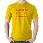 Camiseta Algodão I want to kiss you - Foca na Moda