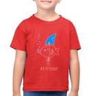 Camiseta Algodão Infantil Atitude Peixe Tubarão - Foca na Moda