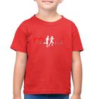 Camiseta Algodão Infantil Batimentos Cardíacos Corrida Coração - Foca na Moda