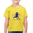 Camiseta Algodão Infantil Batimentos Cardíacos Corrida - Foca na Moda