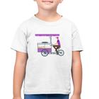 Camiseta Algodão Infantil Bike Food - Foca na Moda