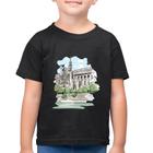 Camiseta Algodão Infantil Catedral de Notre-Dame de Paris - Foca na Moda