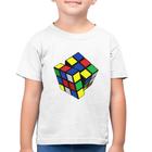 Camiseta Algodão Infantil Cubo Mágico - Foca na Moda