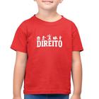 Camiseta Algodão Infantil Direito Símbolos - Foca na Moda