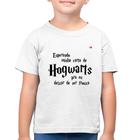 Camiseta Algodão Infantil Esperando minha carta de Hogwarts - Foca na Moda