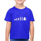 Camiseta Algodão Infantil Evolução da Baterista - Foca na Moda