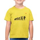 Camiseta Algodão Infantil Evolução da Cabeleireira - Foca na Moda