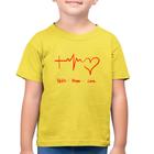 Camiseta Algodão Infantil Fé, Esperança, Amor - Foca na Moda