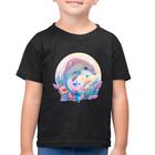 Camiseta Algodão Infantil Golfinho Fofo - Foca na Moda