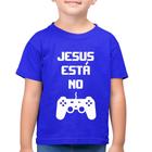 Camiseta Algodão Infantil Jesus está no controle - Foca na Moda