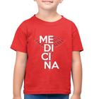 Camiseta Algodão Infantil Medicina Estudante - Foca na Moda