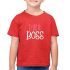 Camiseta Algodão Infantil Mini Boss - Foca na Moda