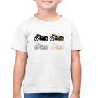 Camiseta Algodão Infantil Motorcycle Vector - Foca na Moda