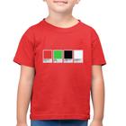 Camiseta Algodão Infantil Music Color Guide - Foca na Moda