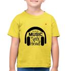 Camiseta Algodão Infantil Music in my head - Foca na Moda