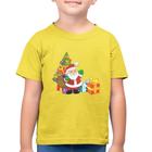 Camiseta Algodão Infantil Natal Papai Noel - Foca na Moda