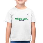 Camiseta Algodão Infantil O hexa vem - Foca na Moda