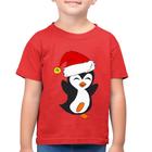 Camiseta Algodão Infantil Pinguim Noel - Foca na Moda