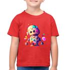 Camiseta Algodão Infantil Robô Colorido - Foca na Moda