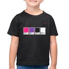 Camiseta Algodão Infantil Rock Color Guide - Foca na Moda