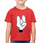 Camiseta Algodão Infantil Rock Hand - Foca na Moda