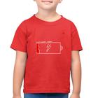 Camiseta Algodão Infantil Se eu tô cansado - Foca na Moda