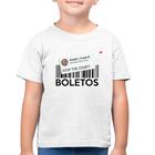 Camiseta Algodão Infantil Stop the Count Boletos - Foca na Moda