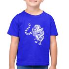 Camiseta Algodão Infantil Tigre Traços - Foca na Moda