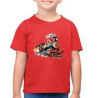 Camiseta Algodão Infantil Trem Watercolor - Foca na Moda