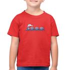 Camiseta Algodão Infantil Trenzinho Brinquedo - Foca na Moda