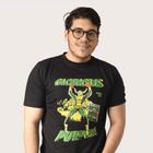 Camiseta Algodão Manga curta Branca Preta Estampada Classic Loki