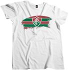 Camiseta Algodão Masculina Camisa time futebol bandeira tinta Fluminense